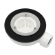 Cadita de dus dreptunghiulara 80x100 cm, slim 3 cm, alb lucios
