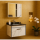 Set Mobilier pentru Baie CORFU, 80x48cm, 2 Piese, Negru si Alb