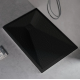 Cadita de dus dreptunghiulara 80x120 cm, slim 3 cm, negru