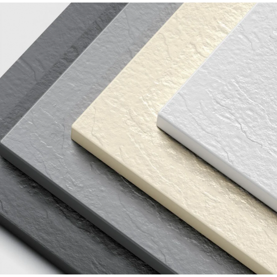 Cadita de dus dreptunghiulara 80x100 cm, slim 3 cm, gri inchis