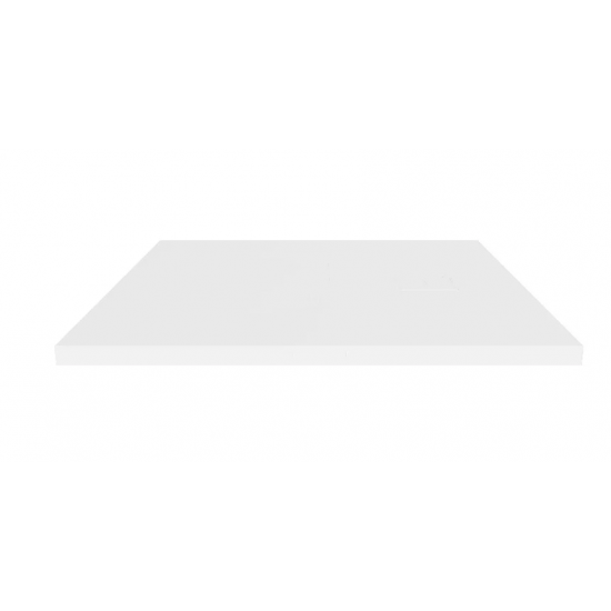 Cadita de dus patrata 90x90 cm, slim 3 cm, alb lucios