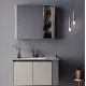 Set Mobilier pentru Baie ZAKYNTHOS, 80cm, 2 Piese, Gri si Crem Set Mobilier pentru Baie ZAKYNTHOS, 80cm, 2 Piese, Gri si Crem
