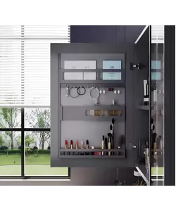 Set Mobilier pentru Baie ZAKYNTHOS, 80cm, 2 Piese, Gri si Crem