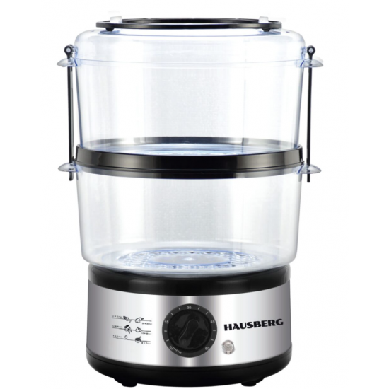 Aparat gatit cu aburi Hausberg HB-1350, 4.8L, 400W