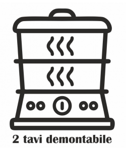 Aparat gatit cu aburi Hausberg HB-1350, 4.8L, 400W