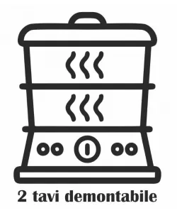 Aparat gatit cu aburi Hausberg HB-1350, 4.8L, 400W Aparat gatit cu aburi Hausberg HB-1350, 4.8L, 400W