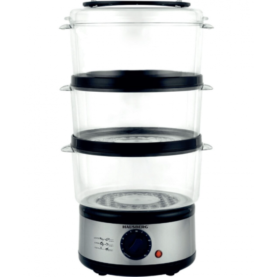 Aparat de gatit cu aburi Hausberg HB-1355, 7.2L, 400W