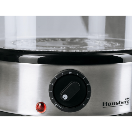 Aparat de gatit cu aburi Hausberg HB-1355, 7.2L, 400W