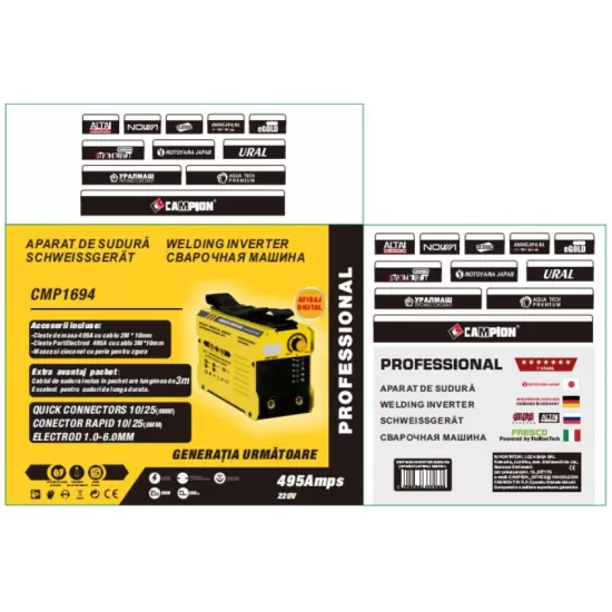 INVERTOR PENTRU SUDURĂ DIGITALA CMP1694 INVERTOR PENTRU SUDURĂ DIGITALA CMP1694