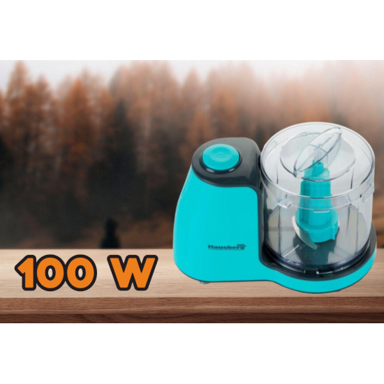 Tocator electric Hausberg HB-4504BL, putere 80 W, Motor cupru, Bleu