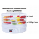 Deshidrator de alimente electric Hausberg HB-810AB ,Termostatul reglabil ,Putere 250 W, motor cupru - alb