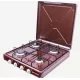Minigaz GPL Ertone, MN209MR, Emailat, 4 Arzatoare - Maro Minigaz GPL Ertone, MN209MR, Emailat, 4 Arzatoare - Maro