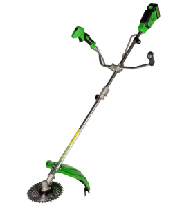 Motocoasa (Trimmer) electrica Micul Fermier 20V, 2 acumulatori 4Ah, maner dublu, motor fara perii