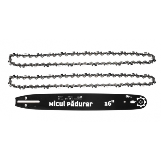 Set lama+2 lanturi Micul Padurar, 14", pas 3/8, grosime 1.3mm, 50pinteni, 25dinti