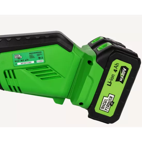 Motocoasa (Trimmer) electrica Micul Fermier 2x20V, 2 acumulatori 4Ah, maner simplu, motor fara perii Motocoasa (Trimmer) electrica Micul Fermier 2x20V, 2 acumulatori 4Ah, maner simplu, motor fara perii