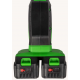 Motocoasa (Trimmer) electrica Micul Fermier 2x20V, 2 acumulatori 4Ah, maner simplu, motor fara perii