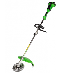 Motocoasa (Trimmer) electrica Micul Fermier 2x20V, 2 acumulatori 4Ah, maner simplu, motor fara perii