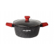 Set oale 8 piese HAUSBERG HB-H764, interior antiaderent marmorat, manere soft touch, capac sticla