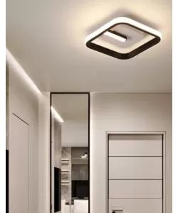 Lustra LED VICTORIA 16W, Patrata, lumina Rece/Calda/Neutra, Negru Alb Lustra LED VICTORIA 16W, Patrata, lumina Rece/Calda/Neutra, Negru Alb