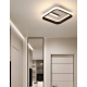 Lustra LED VICTORIA 16W, Patrata, lumina Rece/Calda/Neutra, Negru Alb