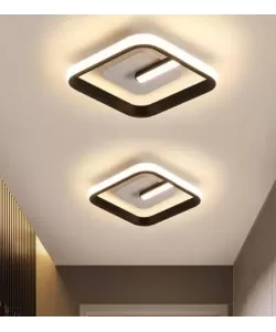 Lustra LED VICTORIA 16W, Patrata, lumina Rece/Calda/Neutra, Negru Alb Lustra LED VICTORIA 16W, Patrata, lumina Rece/Calda/Neutra, Negru Alb