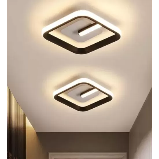 Lustra LED VICTORIA 16W, Patrata, lumina Rece/Calda/Neutra, Negru Alb Lustra LED VICTORIA 16W, Patrata, lumina Rece/Calda/Neutra, Negru Alb