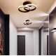 Lustra LED Celio , 16W, 2 Cercuri, Lumina Rece/Calda/Neutra, Negru
