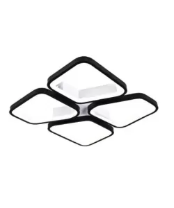 Lustra LED cu telecomanda DAIKI 79W, 4 Patrate, lumina Rece/Calda/Neutra, Dimabila, Negru Lustra LED cu telecomanda DAIKI 79W, 4 Patrate, lumina Rece/Calda/Neutra, Dimabila, Negru