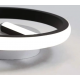 Lustra LED VICTORIA 16W, Rotunda, lumina Rece/Calda/Neutra, Negru Alb
