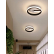 Lustra LED VICTORIA 16W, Rotunda, lumina Rece/Calda/Neutra, Negru Alb
