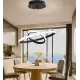 Lustra LED suspendata RICCI 25W, 2 Cercuri, lumina Rece/Calda/Neutra, Negru, Inaltime Reglabila Lustra LED suspendata RICCI 25W, 2 Cercuri, lumina Rece/Calda/Neutra, Negru, Inaltime Reglabila