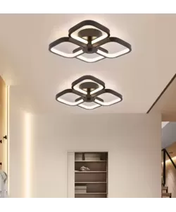 Lustra LED VERTEX Tesser 36W, 4 Patrate, lumina Rece/Calda/Neutra, Negru Lustra LED VERTEX Tesser 36W, 4 Patrate, lumina Rece/Calda/Neutra, Negru