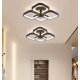 Lustra LED VERTEX Tesser 36W, 4 Patrate, lumina Rece/Calda/Neutra, Negru
