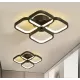 Lustra LED VERTEX Tesser 36W, 4 Patrate, lumina Rece/Calda/Neutra, Negru Lustra LED VERTEX Tesser 36W, 4 Patrate, lumina Rece/Calda/Neutra, Negru