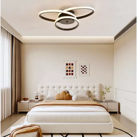 Lustra LED cu telecomanda ECATERINA 59W, lumina Rece/Calda/Neutra, Dimabila, Negru, Inaltime Reglabila Lustra LED cu telecomanda ECATERINA 59W, lumina Rece/Calda/Neutra, Dimabila, Negru, Inaltime Reglabila