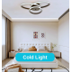 Lustra LED cu telecomanda ECATERINA 59W, lumina Rece/Calda/Neutra, Dimabila, Negru, Inaltime Reglabila