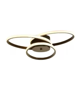 Lustra LED cu telecomanda ECATERINA 59W, lumina Rece/Calda/Neutra, Dimabila, Negru, Inaltime Reglabila