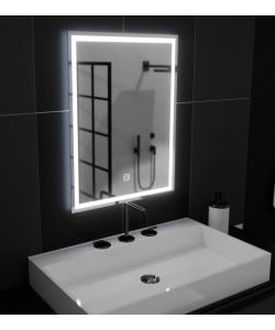 Oglinda LED Rectangulara, 50x70cm, FRAME Basic Touch