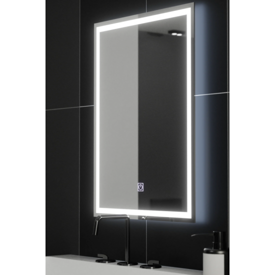 Oglinda LED Rectangulara, 50x70cm, FRAME Basic Touch