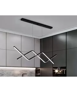 Lustra LED suspendata cu telecomanda NANCY 72W, lumina Rece/Calda/Neutra, Dimabila, Negru, Inaltime Reglabila Lustra LED suspendata cu telecomanda NANCY 72W, lumina Rece/Calda/Neutra, Dimabila, Negru, Inaltime Reglabila