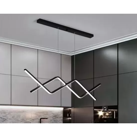 Lustra LED suspendata cu telecomanda NANCY 72W, lumina Rece/Calda/Neutra, Dimabila, Negru, Inaltime Reglabila Lustra LED suspendata cu telecomanda NANCY 72W, lumina Rece/Calda/Neutra, Dimabila, Negru, Inaltime Reglabila