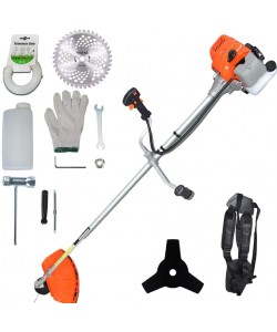 Motocoasa Tatta TM-452, 3.4 CP, Turatie motor in sarcina 9000 RPM, Turatie la relanti 3000 RPM, rezervor 1200 ml, 1500 mm, 7 piese incluse