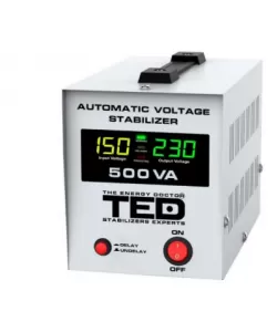 Stabilizator de retea, maxim 500VA/300W, AVR, LCD, 1 iesire schuko