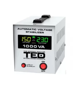 Stabilizator de retea, maxim 1000VA/600W, AVR, LCD, 1 iesire schuko