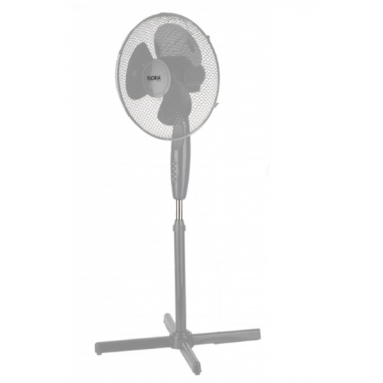 Ventilator cu picior Zilan ZLN-0996, 3 trepte de viteza, inaltime reglabila, Rotire stanga-dreapta, Unghi inclinare reglabil, 40W