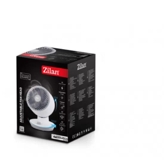 Ventilator de birou Zilan, ZLN1009, 3 trepte de viteza, Oscilatie, Putere 45W Ventilator de birou Zilan, ZLN1009, 3 trepte de viteza, Oscilatie, Putere 45W