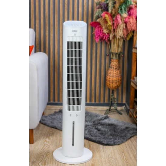 Ventilator Zilan tip turn, capacitate 3L apa, control prin Touch, 3 trepte de viteza, Timer 12h