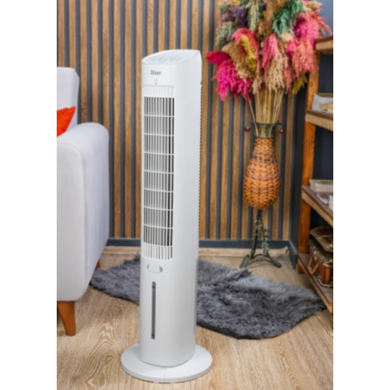 Ventilator Zilan tip turn, capacitate 3L apa, control prin Touch, 3 trepte de viteza, Timer 12h