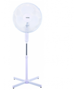 Ventilator cu picior FLORIA ZLN-1180, Diametru 40 cm, Putere 40 W, Motor silentios si puternic, Alb