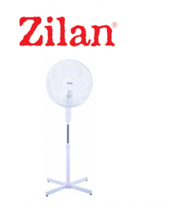 Ventilator cu picior FLORIA ZLN-1180, Diametru 40 cm, Putere 40 W, Motor silentios si puternic, Alb